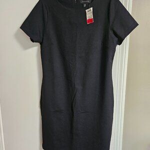 Tahari Black Sheath Dress, Size 10